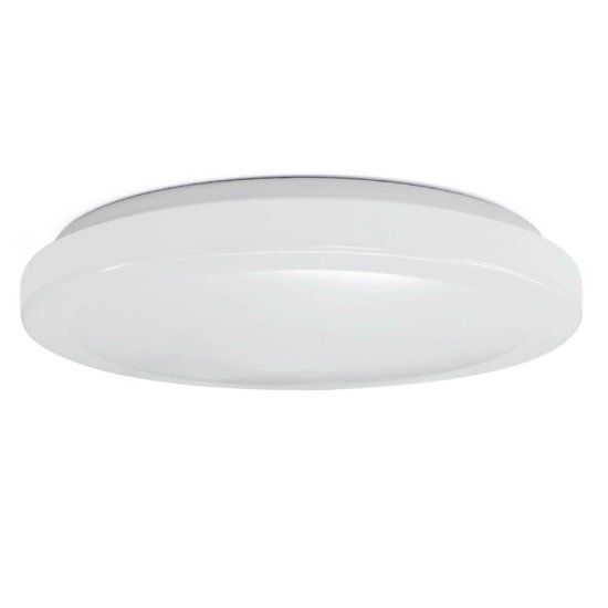 13 in. H x 13 in. W x 3.8 in. L White LED Ceiling Light Fixture