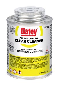 Clear Cleaner For ABS/CPVC/PVC 8 oz.