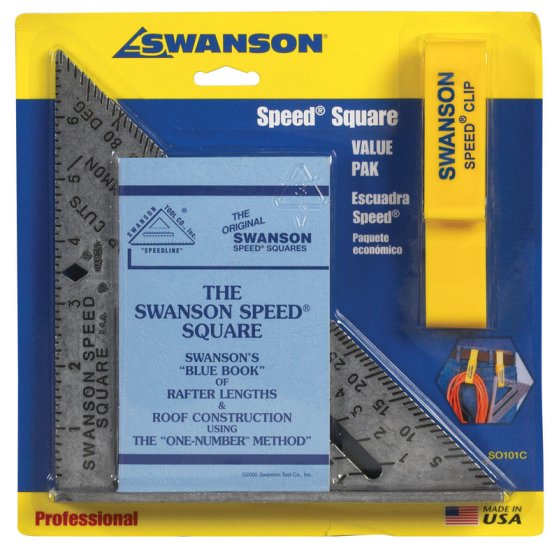 7.25 in. L x .875 in. H Aluminum Speed Square Silver