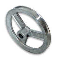 6 in. Dia. Zinc Single V Grooved Pulley