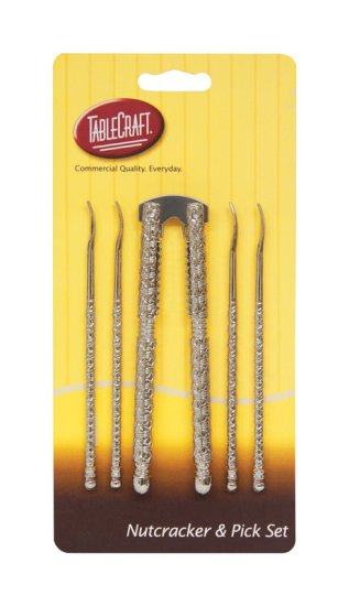 8-7/8 in. L Silver Zinc Nutcracker/Pick Set