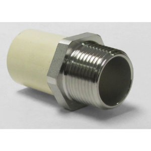 Schedule 40 1/2 in. CTS x 1/2 in. Dia. MIPT CPVC/Stainless S