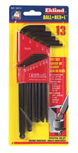 Ball-Hex-L SAE Long Arm Ball End Hex L-Key Set 13 pc.