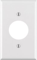 White 1 gang Thermoset Plastic Outlet Wall Plate 1 pk