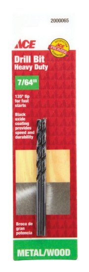 7/64 in. x 2-5/8 in. L High Speed Steel Drill Bit Set 2 pc.