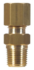 1/4 in. Compression x 1/8 in. Dia. Compression Brass Connect