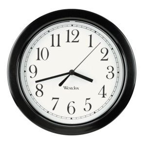 8-1/2 in. L x 8-1/2 in. W Indoor Analog Wall Clock Plas