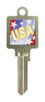 USA Star House/Office Key Blank KW1 - KL0 Single sided For