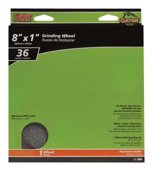 8 in. Dia. x 1 in. thick x 1 in. Grinding Wheel 1 pc.