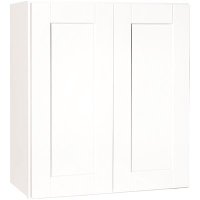 Shaker Satin White Assembled Wall Cabinet 27 x 30 x 12