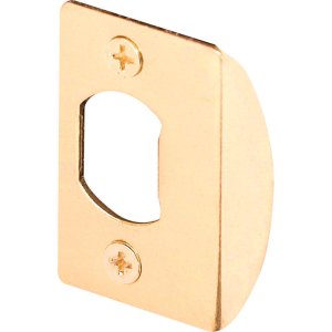 2.25 in. H x 1-5/8 in. L Brass-Plated Steel Latch Str