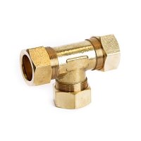 (image for)  7/8 in. Compression X 7/8 in. D Compression Brass Tee