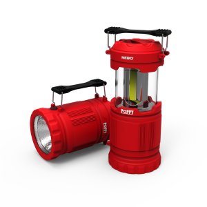 Nebo Poppy 300 lm Red LED Pop Up Lantern and Spotlight