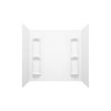 59 in. H X 31-3/4 in. W X 60-1/2 in. L White Tub Surround