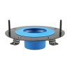 (image for) HydroSeat Toilet Flange Repair Ring Black/Blue Plastic/Stainless Steel
