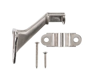 Satin Nickel Steel Hand Rail Bracket