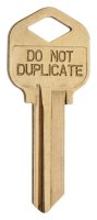House/Office Key Blank Single For Control Deadbolts