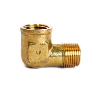 (image for)  1/2 in. FPT X 1/2 in. D MPT Brass 90 Degree Street Elbow