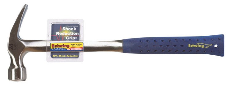 Shock Reduction Grip 28 oz. Smooth Face Framing Hammer S