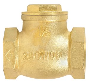 1-1/2 in. Dia. x 1-1/2 in. Dia. Brass Swing Check Valve