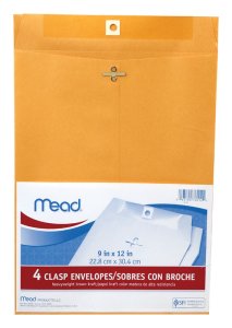9 in. W x 12 in. L Other Brown Envelopes 4 pk