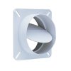 4 in. W X 5 in. L White Plastic Back Draft Damper