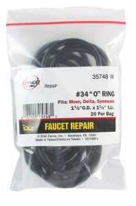 Danco 1-1/2 in. D X 1-1/4 in. D Rubber O-Ring 20 pk