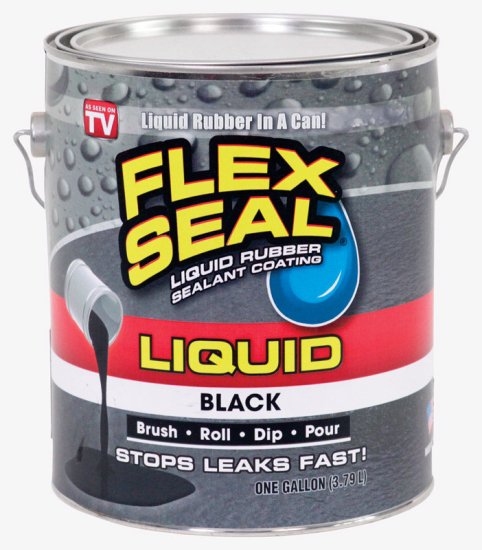 Satin Black Liquid Rubber Sealant Coating 1 gal.