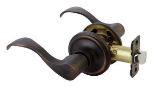 Oil Rubbed Bronze Passage Lockset Wave