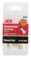Insulated Wire Closed End Connector Clear 10 pk