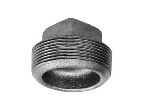 1-1/2 in. MPT Galvanized Malleable Iron Square Head Plug