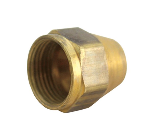 Brass Space Heater Nut 3/8 in.