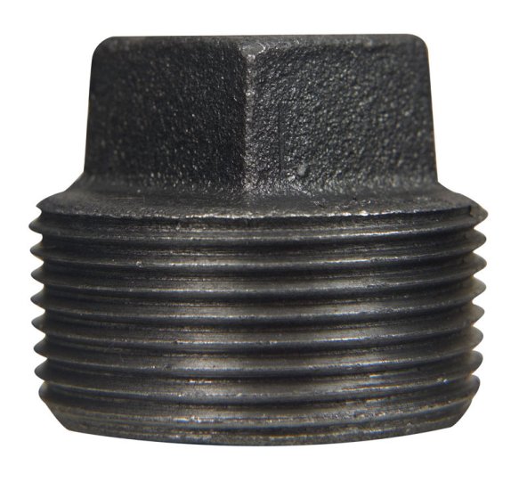 1/2 in. MPT Black Malleable Iron Plug