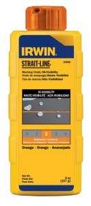 Strait-Line 8 oz. Permanent Marking Chalk Fluorescent Oran