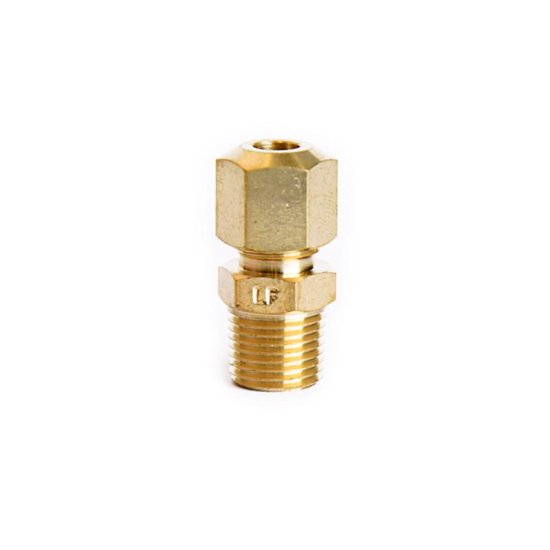 (image for)  3/16 in. Compression in. X 1/8 in. D MPT Brass Connector