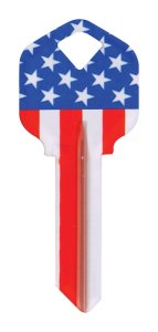 Wackey Stars & Stripes House/Office Universal Key Blank