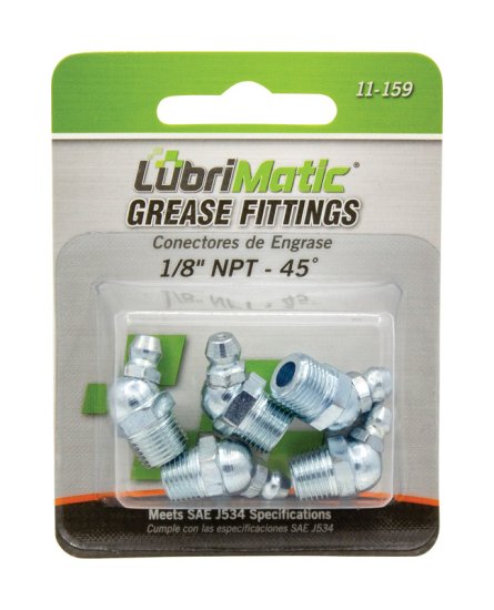 45 degree Grease Fittings 5 pk