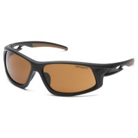 Carhartt Ironside Anti-Fog Safety Glasses Bronze Lens Black/Tan