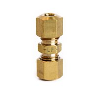 (image for)  3/16 in. Compression X 3/16 in. D Compression Yellow Brass Union