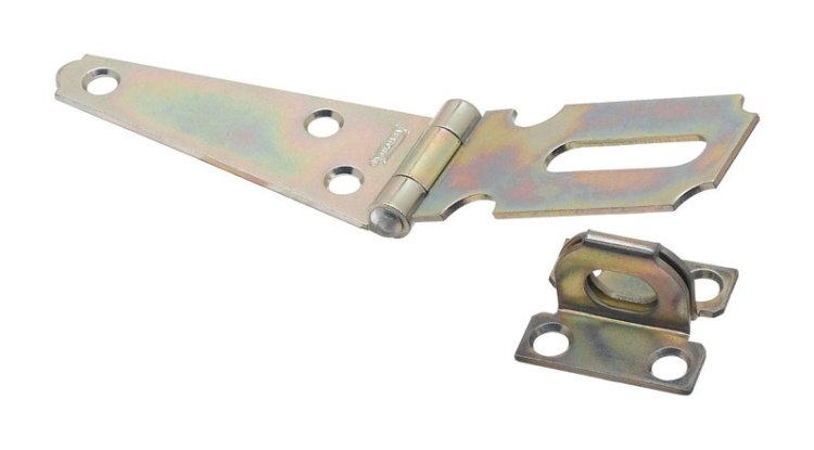 National Hardware Zinc-Plated Aluminum/Steel 3 in. L Hinge Hasp