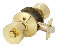 Polished Brass Steel Privacy Knob Bell