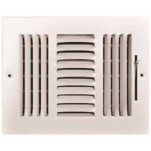 8 in. x 6 in. 3-Way Steel Wall/Ceiling Register