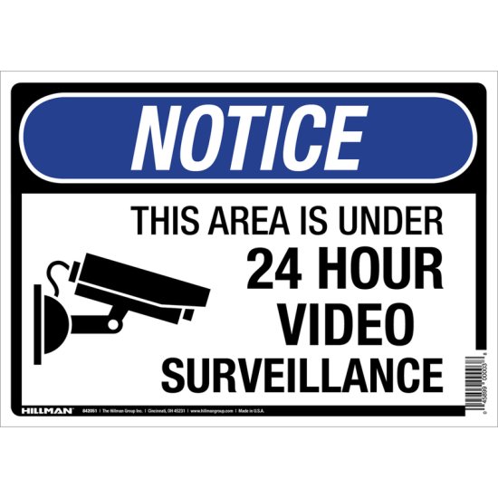 (image for) Security Camera Sign 10 in. x 14 in.