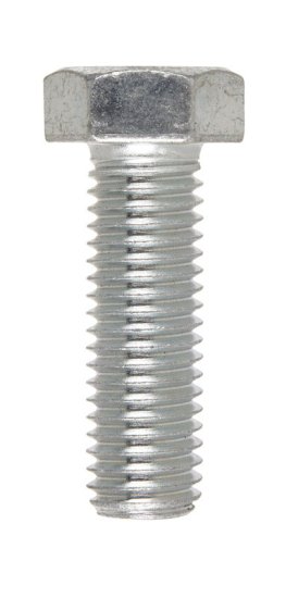 5/8 in. Dia. x 2 in. L Zinc Plated Steel Hex Bolt 25 pk