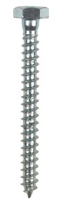 1/4 in. x 2-1/2 in. L Hex Zinc-Plated Steel Lag Screw 10