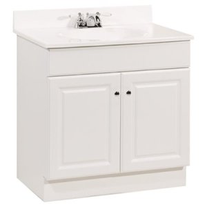 White Vanity Combo 30 in. W x 18 in. D x 35 in. H