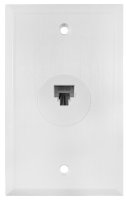 (image for) White 1 Gang Cat 5/6e Ethernet