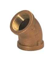 1 in. FPT x 1 in. Dia. FPT Brass 45 Degree Elbow