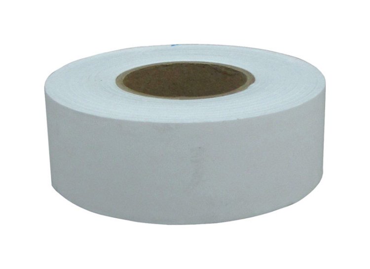 300 ft. L x 1.2 in. W Plastic Flagging Tape White