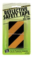 24 in. Rectangle Black/Yellow Reflective Safety Tape 5 pk